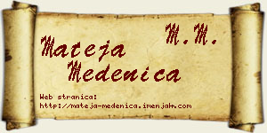 Mateja Medenica vizit kartica